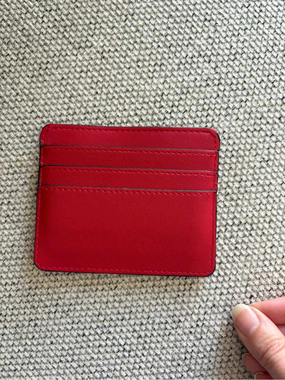 Poppy & Peonies Red Slim Card & Key Holder
